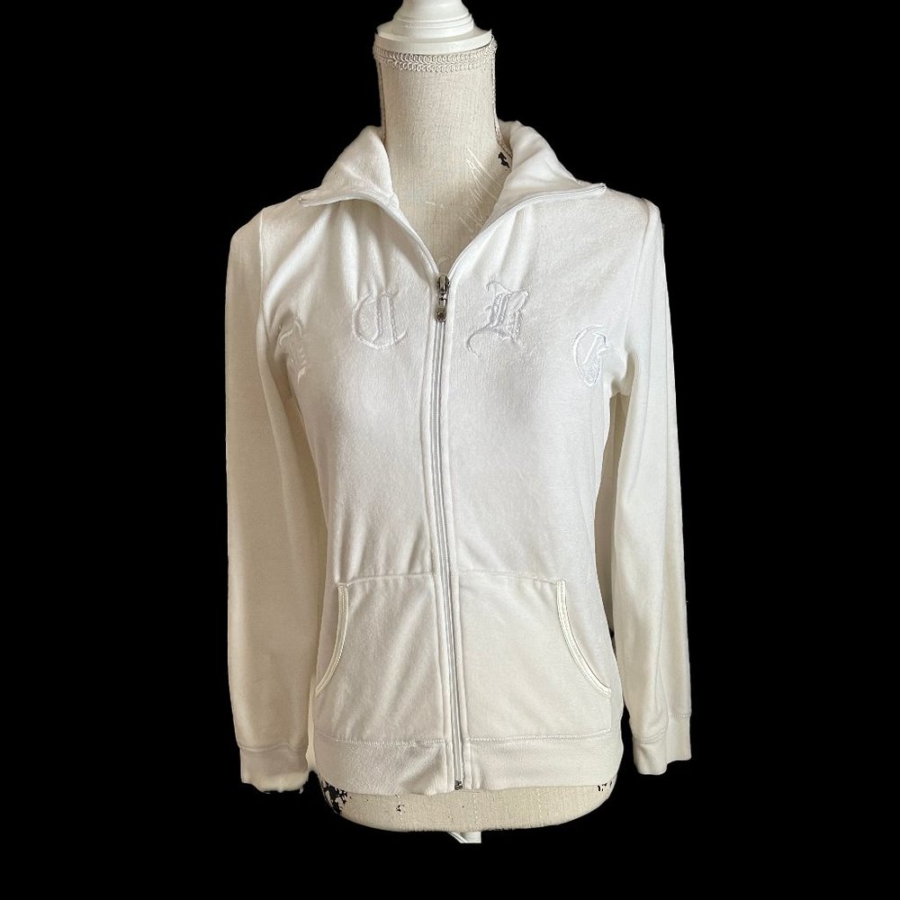 BCBG Logo Front Zip Jacket Small - Picture 1 of 2